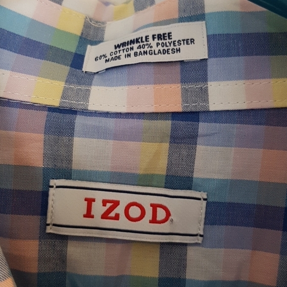 IZOD 16 34-35 button down shirt, new - Picture 2 of 6